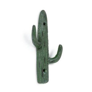 Single Cast Iron Cactus Wall Hook